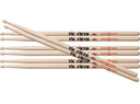 Vic Firth American Classic 4 for 3 Drumstick Pack - 7A - Wood Tip P7A.3-7A.1