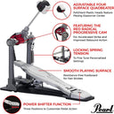 Pearl Drum Pedal Eliminator Solo Series P1030R Red