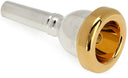Bach Small Shank Trombone Mouthpiece - 12C with Gold Rim 35012CGR