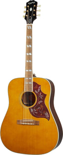 Epiphone Hummingbird - All Solid Wood w/ Fishman Sonitone Pickup - Aged Natural Antique Gloss Finish IGMTHUMANAGH1