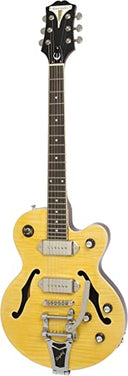 Epiphone Wildkat Semi-Hollow Electric Guitar with Bigsby - Antique Natural ETBKANCB1