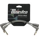Gibson CABP-GRY Vintage Original Vintage Original Instrument Patch Cables, 15cm (Pack of 2)