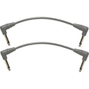 Gibson CABP-GRY Vintage Original Vintage Original Instrument Patch Cables, 15cm (Pack of 2)
