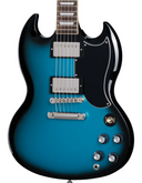 Gibson SG Standard '61 Stop Bar Electric Guitar - Pelham Blue Burst SG6100PKNH1