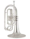 King Marching Mellophone - Silver-plated KMP411S