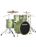 Ludwig Element Evolution 5-Piece Drum Set with Zildjian Cymbals, Mint Sparkle LE522018