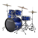 Ludwig LC16519DIR Accent Drive 5-Piece Drum Set, Blue Foil