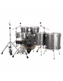 Ludwig LE622028DIR Evolution 22'' 6pc Drum Kit w/Cymbals, Platinum