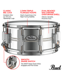 Pearl DUOLUXE Jupiter Alloy Chrome/Brass with Nicotine White Marine Inlays