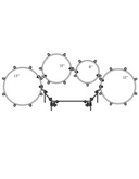 Pearl Finalist 8/10/12/13" Quads, Pure White FMTB8023/A33