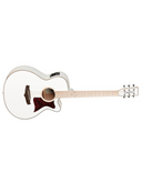 Tanglewood TW4EBLW Winterleaf Blonde Superfolk C/E White Gloss