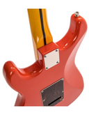 Vintage V6MFR ReIssued Electric Guitar ~ Firenza Red V6MFR