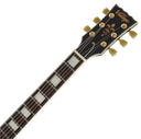 Vintage VSA500 ReIssued Semi Acoustic Guitar ~ Gloss Black VSA500GBK
